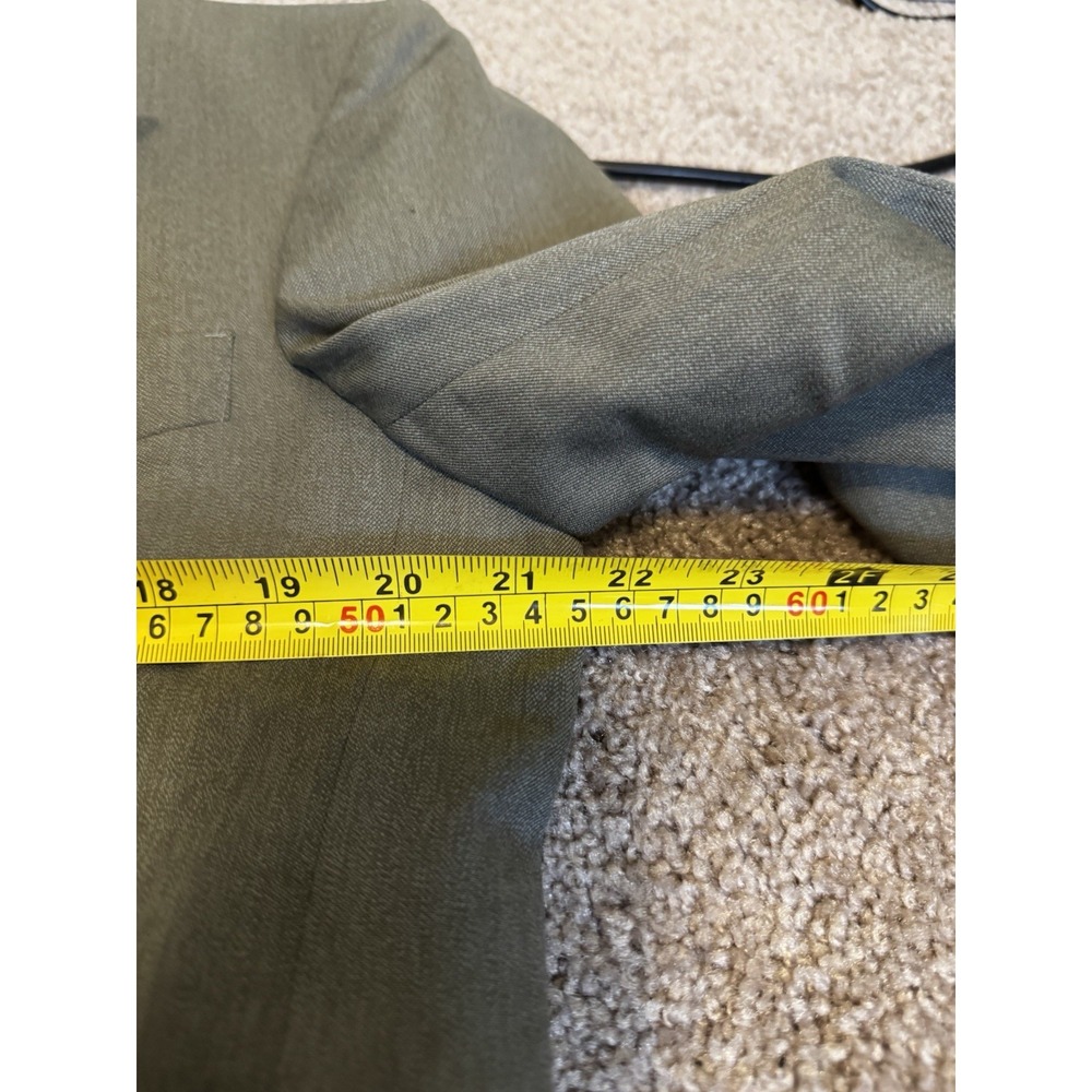 ZYLOS GEORGE MACHADO - MEN'S Gray 100% WOOL DOUBLE-BREASTED - SIZE 40L - Picture 9 of 16